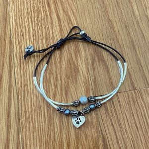 Sterling Silver ‘(heart) my dog’ Bracelet